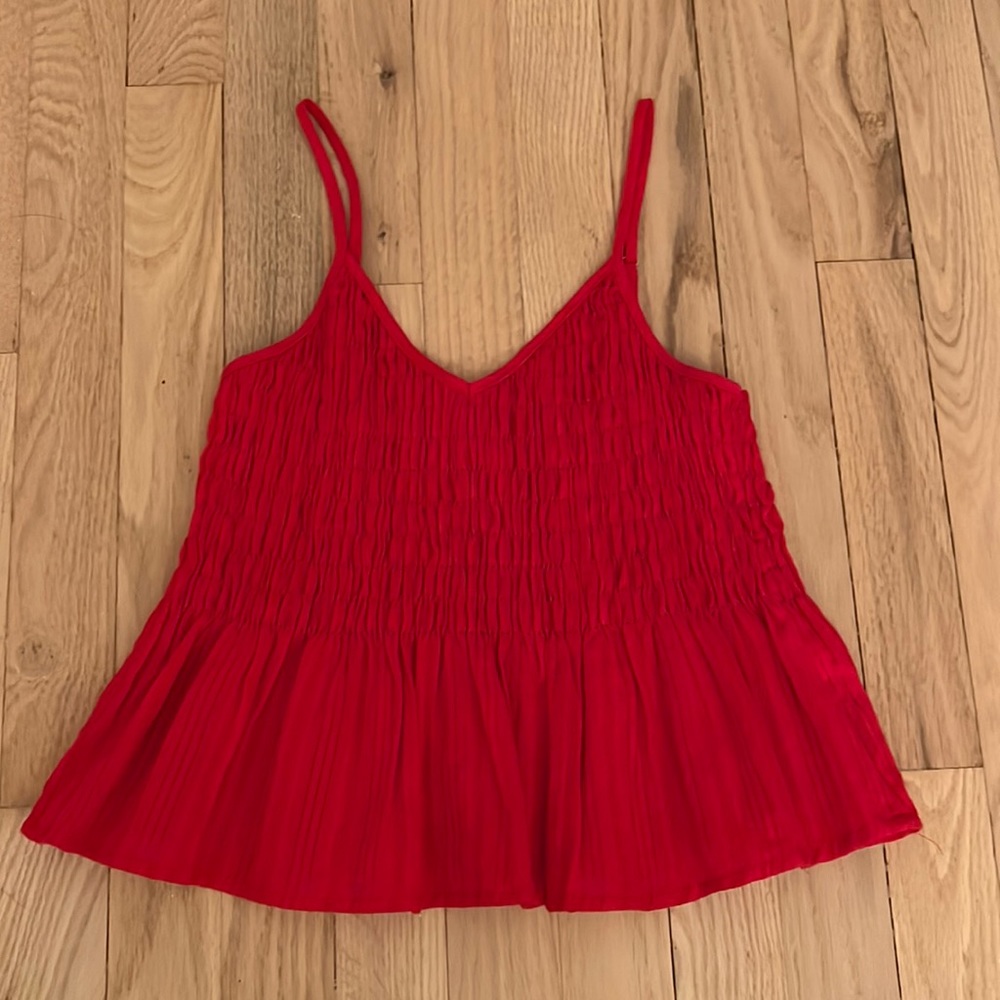 Red tank top
